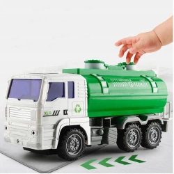 GIGANT ZESTAW ZABAWKI AUTA ŚMIECIARKA WYWROTKA DŹWIG CIĘŻARÓWKA CYSTERNA 6x