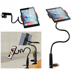 UCHWYT NA TELEFON TABLET STOJAK STATYW ELASTYCZNY MOCNY DO ŁÓŻKA BIURKA 100
