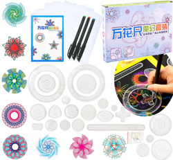 SPIROGRAF ZESTAW DO RYSOWANIA DLA DZIECI PISAKI MAZAKI ZABAWKA EDUKACYJNA