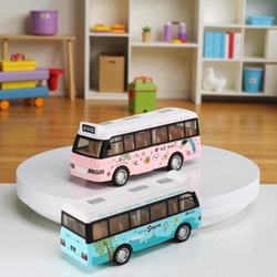 Interaktywny Autobus Szkolny Wakacyjny ZABAWKA AUTO Dźwięk Świata LED Napęd