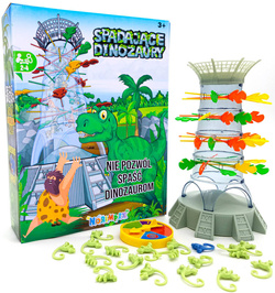 GRA ZRĘCZNOŚCIOWA SPADAJĄCE DINOZAURY DINO MAŁPKI