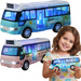 Interaktywny Autobus Szkolny Wakacyjny ZABAWKA AUTO Dźwięk Świata LED Napęd