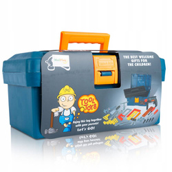 SKRZYNKA KUFEREK Z NARZĘDZIAMI WIERTARKA WARSZTAT ZESTAW MAJSTERKOWICZA