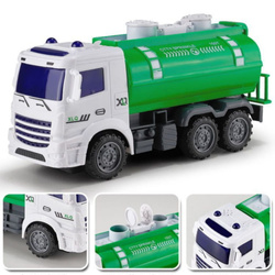 GIGANT ZESTAW ZABAWKI AUTA ŚMIECIARKA WYWROTKA DŹWIG CIĘŻARÓWKA CYSTERNA 6x