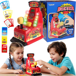 GRA ZRĘCZNOŚCIOWA BOKSER MINI MIERZENIE SIŁY Z ZADANIAMI KARTAMI ZABAWKA