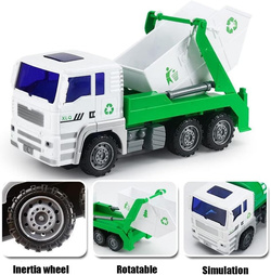 AUTA ŚMIECIARKA WYWROTKA DŹWIG CIĘŻARÓWKA CYSTERNA 6x GIGANT ZESTAW ZABAWKI