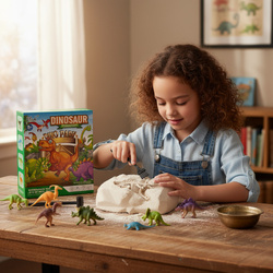 WYKOPALISKA DINO SKAMIELINA Z DINOZAUREM SPINKI MAŁY ARCHEOLOG ODKRYWCA