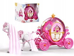 KARETA KAROCA DYNIA DLA KSIĘŻNICZKI LALEK ZABAWKA PREZENT DLA DZIEWCZYNKI