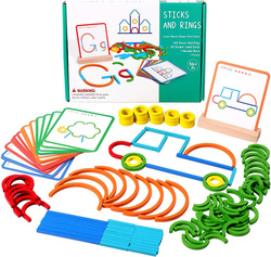 UKŁADANKA MONTESSORI DREWNIANE PUZZLE KREATYWNE DLA DZIECI NA PREZENT