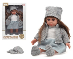 LALKA SŁODKA MAJA W PŁASZCZU PLUSZOWA LALKA DO PRZYTULANIA DLA DZIEWCZYNKI