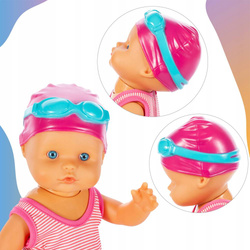 LALKA PŁYWAJĄCA WODOODPORNA BOBAS KRÓRY PŁYWA DO WODY DO KAPIELI 33 cm