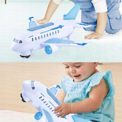 INTERAKTYWNY SAMOLOT ZABAWKA Z DŹWIĘKIEM I ŚWIATŁEM DLA DZIECI NA PREZNET