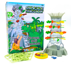 GRA ZRĘCZNOŚCIOWA SPADAJĄCE DINOZAURY DINO MAŁPKI