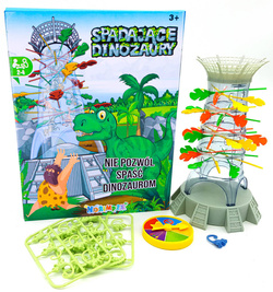 GRA ZRĘCZNOŚCIOWA SPADAJĄCE DINOZAURY DINO MAŁPKI
