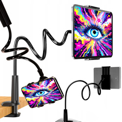 UCHWYT NA TELEFON TABLET STOJAK STATYW ELASTYCZNY MOCNY DO ŁÓŻKA BIURKA 100