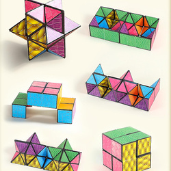 MAGICZNA KOSTKA NIESKOŃCZONOŚCI ŁAMIGŁÓWKI GEOMETRYCZNE 3D GRY LOGICZNE IQ