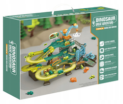 TOR KULKOWY SAMOCHODOWY DINOZAUR PLAC BUDOWY PARKING GARAŻ KOPALNIA ZABAWKA