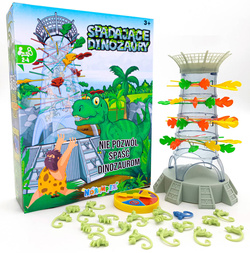 GRA ZRĘCZNOŚCIOWA SPADAJĄCE DINOZAURY DINO MAŁPKI