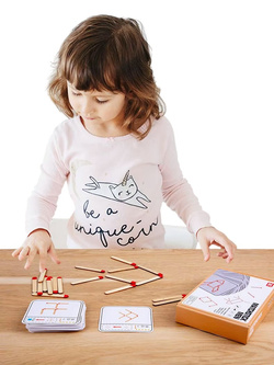 Gra Logiczna Matchstick Men Zagadki Logiczne Patyczki Zapałki Drewniane