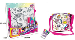 TOREBKA DO MALOWANIA + PISAKI JEDNOROŻEC ZESTAW ARTYSTYCZNY DLA DZIECI