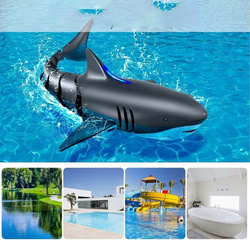 REKIN STEROWANY PŁYWAJĄCY ZABAWKA RYBA NA PILOT DO WODY BASENU Z LED 2.4GHZ