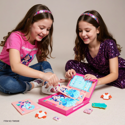 UKŁADANKA MAGNETYCZNA PUZZLE KREATYWNE UBIERANIE DZIEWCZYNKI UBIERANKA