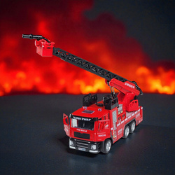 Metalowa Straż Pożarna SAMOCHÓD STRAŻACKI AUTO ZABAWKA dla chłopca dziecka