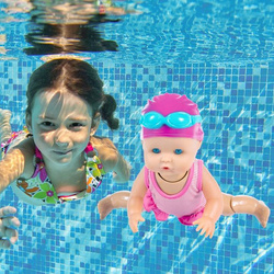 LALKA PŁYWAJĄCA WODOODPORNA BOBAS KRÓRY PŁYWA DO WODY DO KAPIELI 33 cm