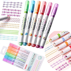 Pisaki Do Szlaczków Markery Flamastry Mazaki Wzorków 6 Kolor Zestaw Szkolny