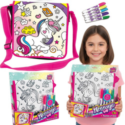 TOREBKA DO MALOWANIA + PISAKI JEDNOROŻEC ZESTAW ARTYSTYCZNY DLA DZIECI