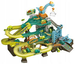 TOR KULKOWY SAMOCHODOWY DINOZAUR PLAC BUDOWY PARKING GARAŻ KOPALNIA ZABAWKA