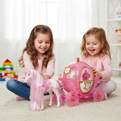 KARETA KAROCA DYNIA DLA KSIĘŻNICZKI LALEK ZABAWKA PREZENT DLA DZIEWCZYNKI