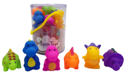ZABAWKA DINOZAURY DO KĄPIELI MIĘKKIE FIGURKI ZABAWKI DO WODY DLA DZIECI