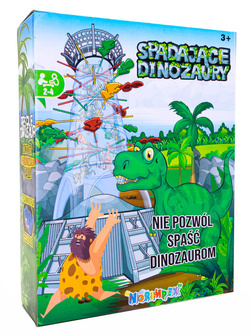 GRA ZRĘCZNOŚCIOWA SPADAJĄCE DINOZAURY DINO MAŁPKI