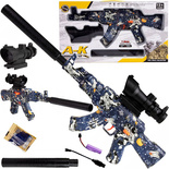 KARABIN PISTOLET AUTOMAT AK47 ZABAWKA NA KULKI  NABOJE ŻELOWE WODNE LUNETA